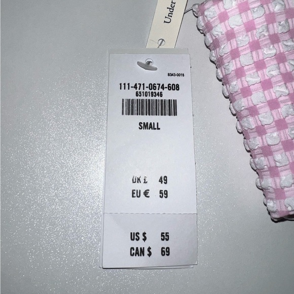 NWT Abercrombie & Fitch pink bikini top size S Curve Love - Picture 4 of 8